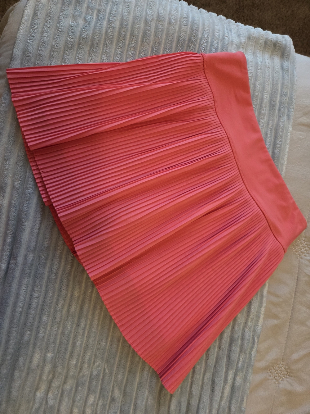 Yogalicious Coral Pink Pleated Skater Skirt - Picture 7 of 9